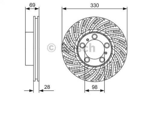 Bosch 0 986 479 D24 Brake Disc, photo 2