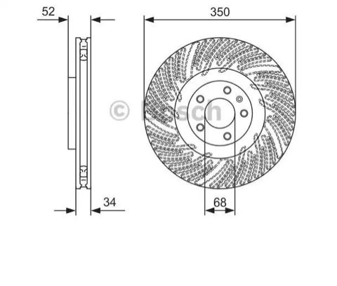Bosch 0 986 479 D26 Brake Disc, photo 2