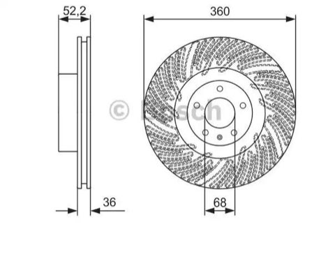 Bosch 0 986 479 D27 Brake Disc, photo 2