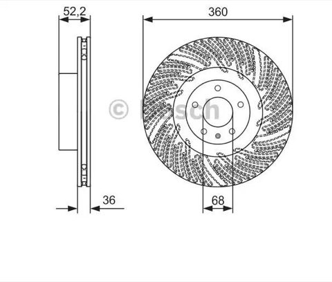 Bosch 0 986 479 D29 Brake Disc, photo 2