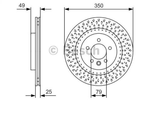 Bosch 0 986 479 D31 Brake Disc, photo 2