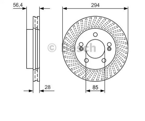 Bosch 0 986 479 D32 Brake Disc, photo 3
