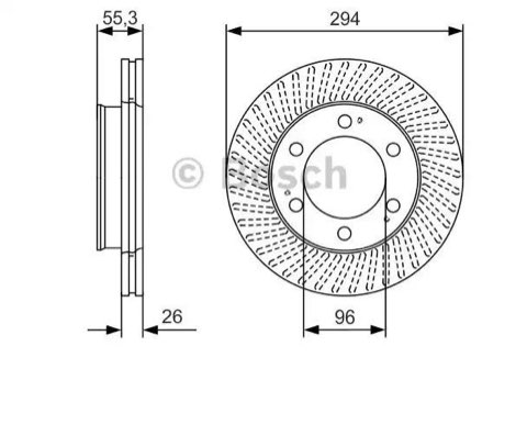 Bosch 0 986 479 D33 Brake Disc, photo 3