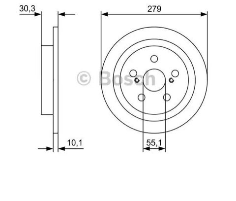 Bosch 0 986 479 D35 Brake Disc, photo 2