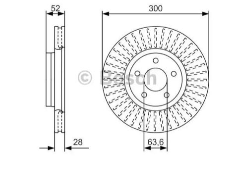 Bosch 0 986 479 D38 Brake Disc, photo 2
