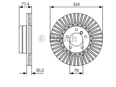Bosch 0 986 479 D39 Brake Disc, photo 3