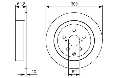 Bosch 0 986 479 T04 Brake Disc, photo 2