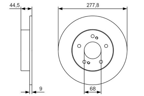 Bosch 0 986 479 T86 Brake Disc, photo 2