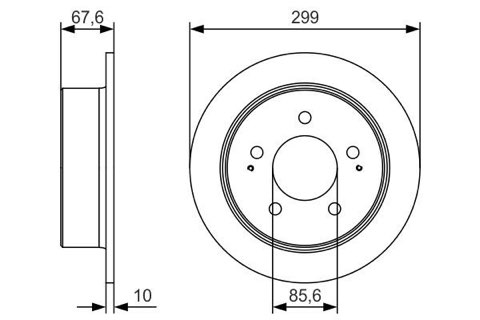 Bosch 0 986 479 U21 Brake Disc, photo 3
