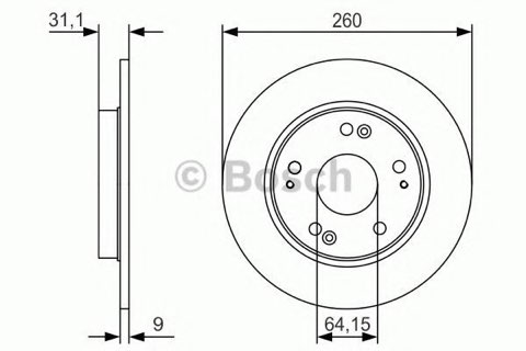 Bosch 0 986 479 V21 Brake Disc, photo 2