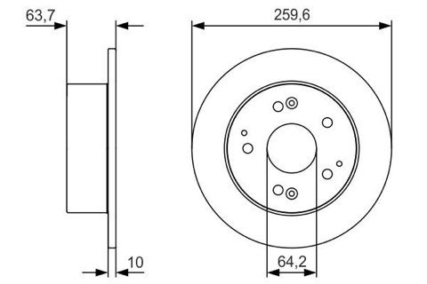 Bosch 0 986 479 V39 Brake Disc, photo 2