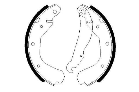 Bosch 0 986 487 213 Brake Shoe Set, photo 2