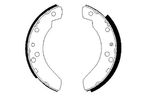 Bosch 0 986 487 242 Brake Shoe Set, photo 2