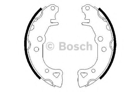 Bosch 0 986 487 252 Brake Shoe Set, photo 2