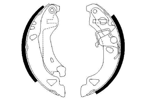 Bosch 0 986 487 317 Brake Shoe Set, photo 3