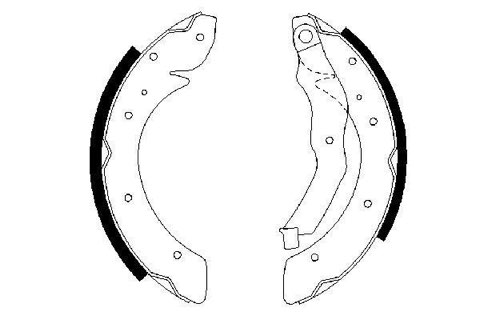 Bosch 0 986 487 528 Brake Shoe Set, photo 2
