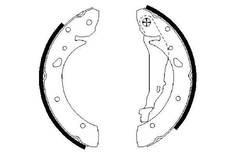 Bosch 0 986 487 572 Brake Shoe Set, photo 2