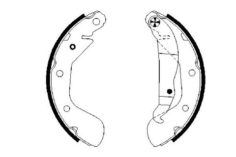 Bosch 0 986 487 614 Brake Shoe Set, photo 3