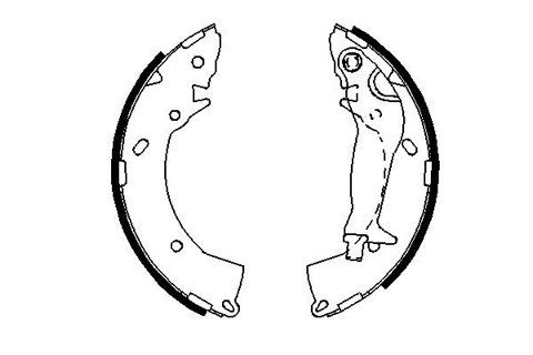Bosch 0 986 487 697 Brake Shoe Set, photo 3