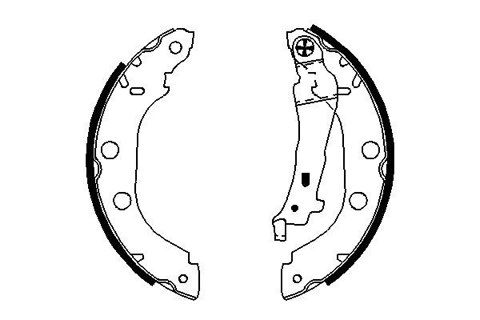 Bosch 0 986 487 699 Brake Shoe Set, photo 3
