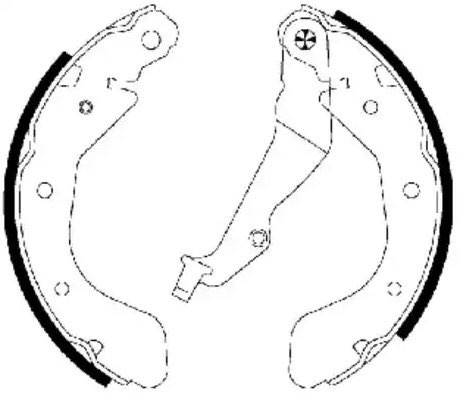 Bosch 0 986 487 714 Brake Shoe Set, photo 2