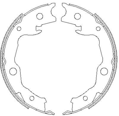 Bosch 0 986 487 734 Handbrake Shoes, photo 3