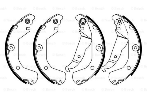 Bosch 0 986 487 924 Brake Shoe Set, photo 3