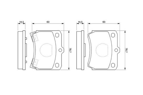 Bosch 0 986 493 550 Brake Pad Set, photo 3