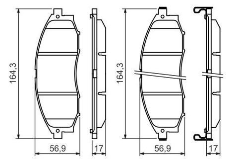Bosch 0 986 494 152 Brake Pad Set, photo 3