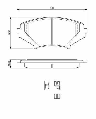 Bosch 0 986 494 220 Brake Pad Set, photo 3