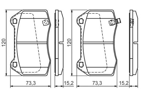 Bosch 0 986 494 310 Brake Pad Set, photo 2