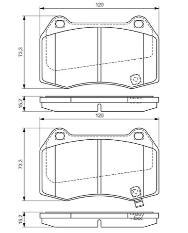 Bosch 0 986 494 310 Brake Pad Set, photo 3
