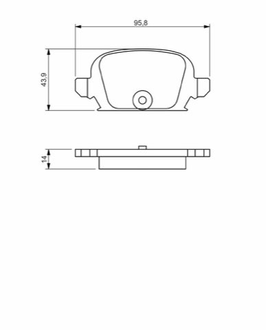 Bosch 0 986 494 340 Brake Pad Set, photo 2