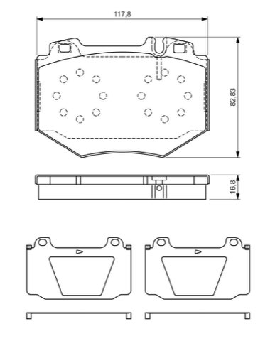 Bosch 0 986 494 352 Brake Pad Set, photo 2