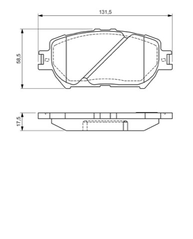 Bosch 0 986 494 363 Brake Pad Set, photo 2