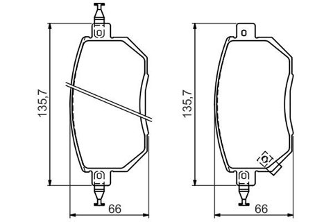 Bosch 0 986 494 366 Brake Pad Set, photo 3