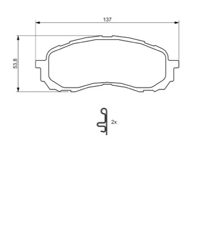 Bosch 0 986 494 373 Brake Pad Set, photo 2