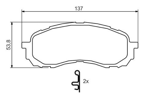 Bosch 0 986 494 373 Brake Pad Set, photo 3