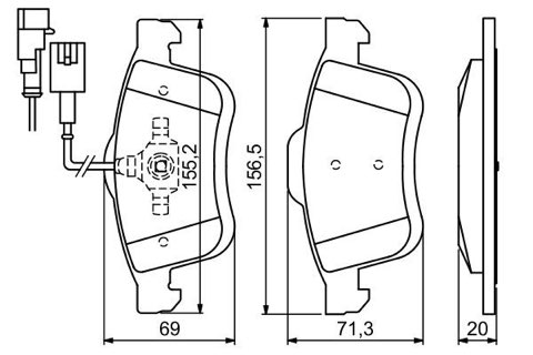 Bosch 0 986 494 453 Brake Pad Set, photo 3