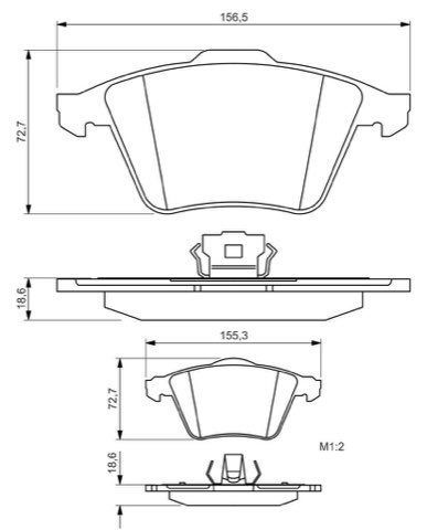 Bosch 0 986 494 492 Brake Pad Set, photo 3
