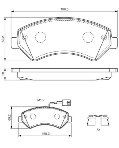 Bosch 0 986 494 589 Brake Pad Set, photo 3