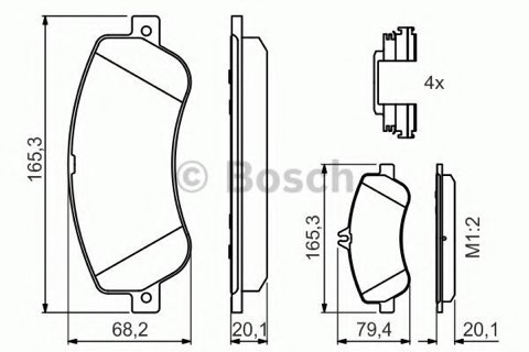 Bosch 0 986 494 648 Brake Pad Set, photo 3
