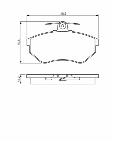 Bosch 0 986 495 246 Brake Pad Set, photo 2