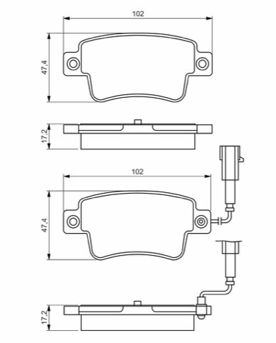 Bosch 0 986 495 355 Brake Pad Set, photo 2