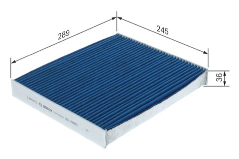 Bosch 0 986 628 593 Pollen Filter, photo 2
