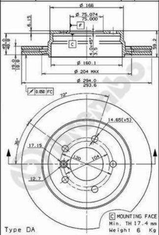 Brembo Prime 09.7720.11 Brake Disc — 281mm, photo 6