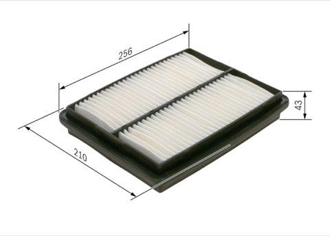 Bosch 1 457 433 037 Air Filter, photo 2