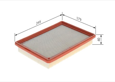 Bosch 1 457 433 253 Air Filter, photo 2