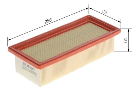 Bosch 1 457 433 256 Air Filter, photo 2