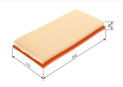 Bosch 1 457 433 272 Air Filter, photo 2